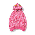 Bathing Shark and ape head print Hoodie Casual Large Size Loose Sweater Jacket NextBlock