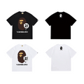 Bathing Shark and ape head print T-Shirt NextBlock