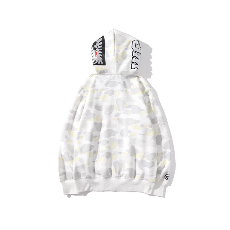 Bathing Shark and ape head print Hoodie Men's and Women's Luminous Spot Camouflage Sweater NextBlock