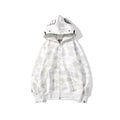 Bathing Shark and ape head print Hoodie Men's and Women's Luminous Spot Camouflage Sweater NextBlock