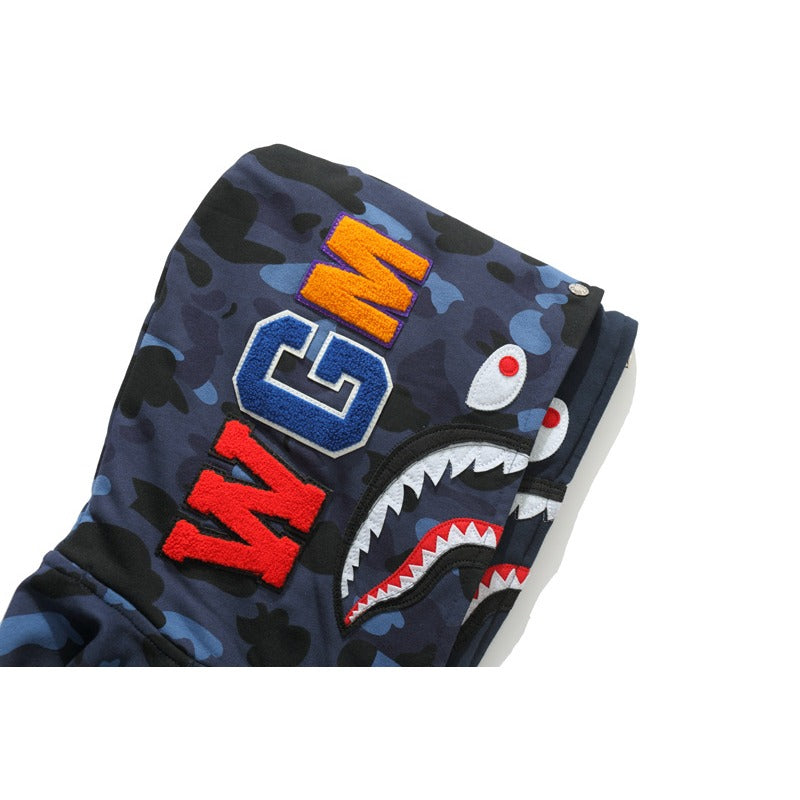 Ape Hoodie Camouflage Two Hat Cardigan Zipper NextBlock