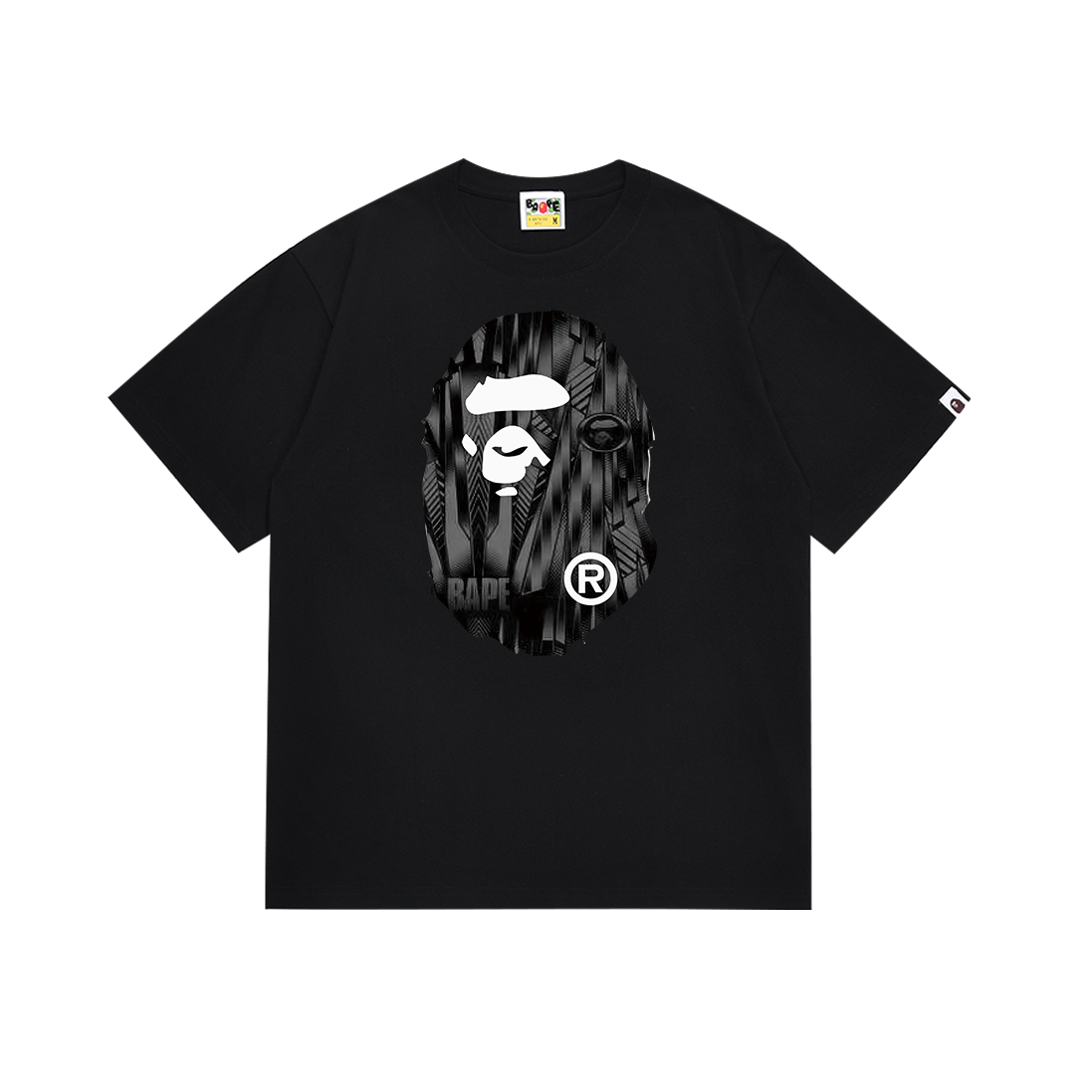 Bathing Shark and ape head print T Shirts NextBlock