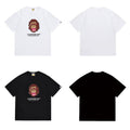 Bathing Shark and ape head print T Shirts NextBlock