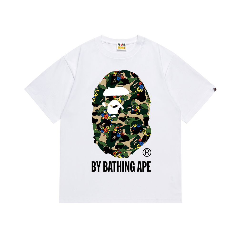 Bathing Shark and ape head print T Shirts NextBlock