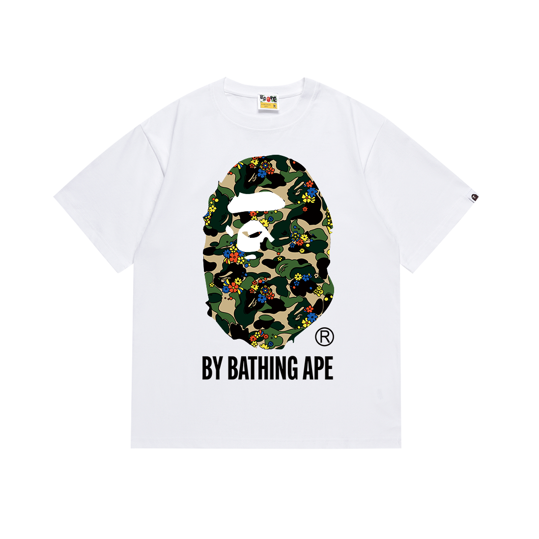 Bathing Shark and ape head print T Shirts NextBlock