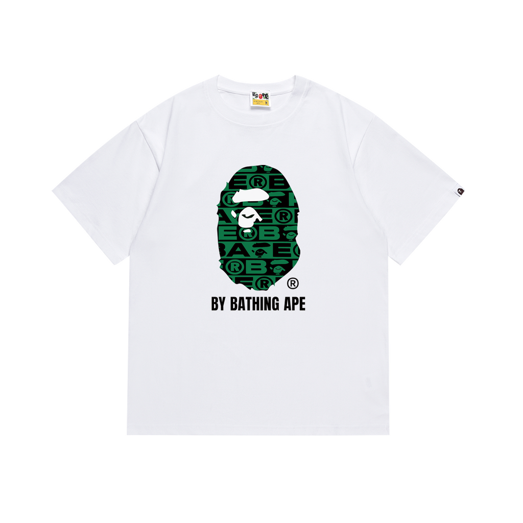 Bathing Shark and ape head print T Shirts NextBlock