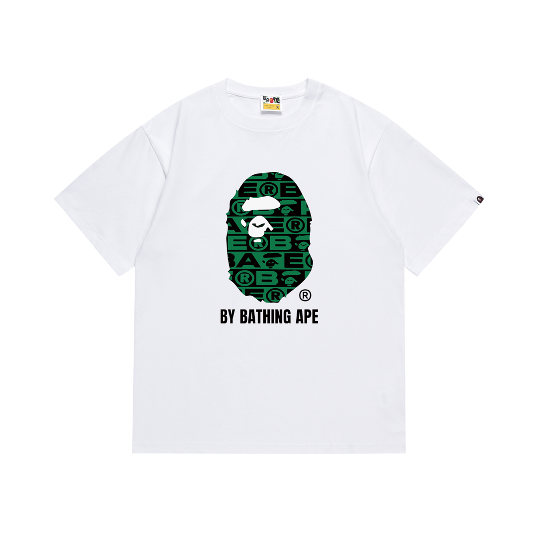 Bathing Shark and ape head print T Shirts NextBlock