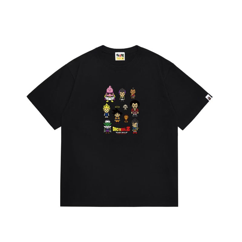 Bathing Shark and ape head print T Shirts NextBlock