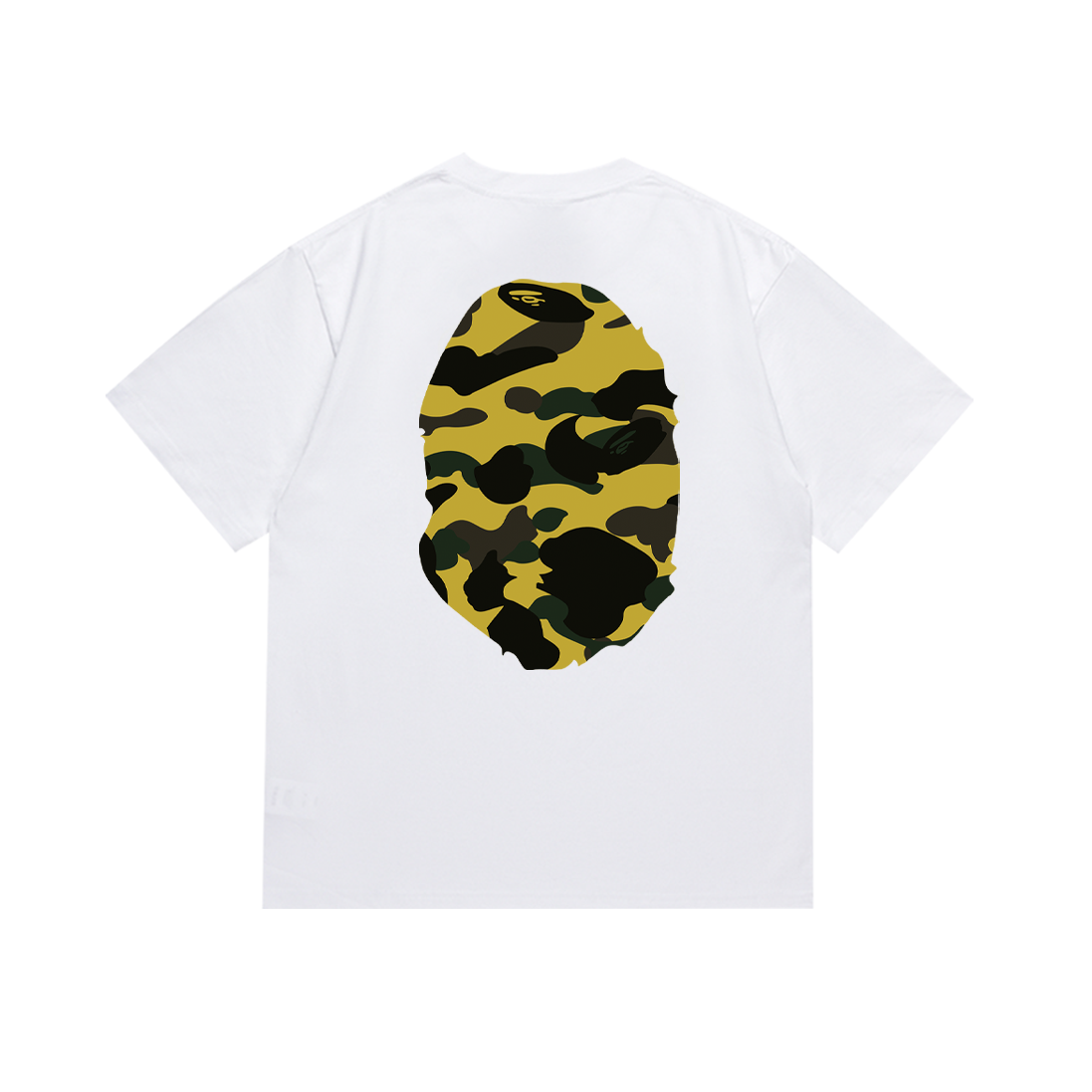 Bathing Shark and ape head print T-Shirt NextBlock