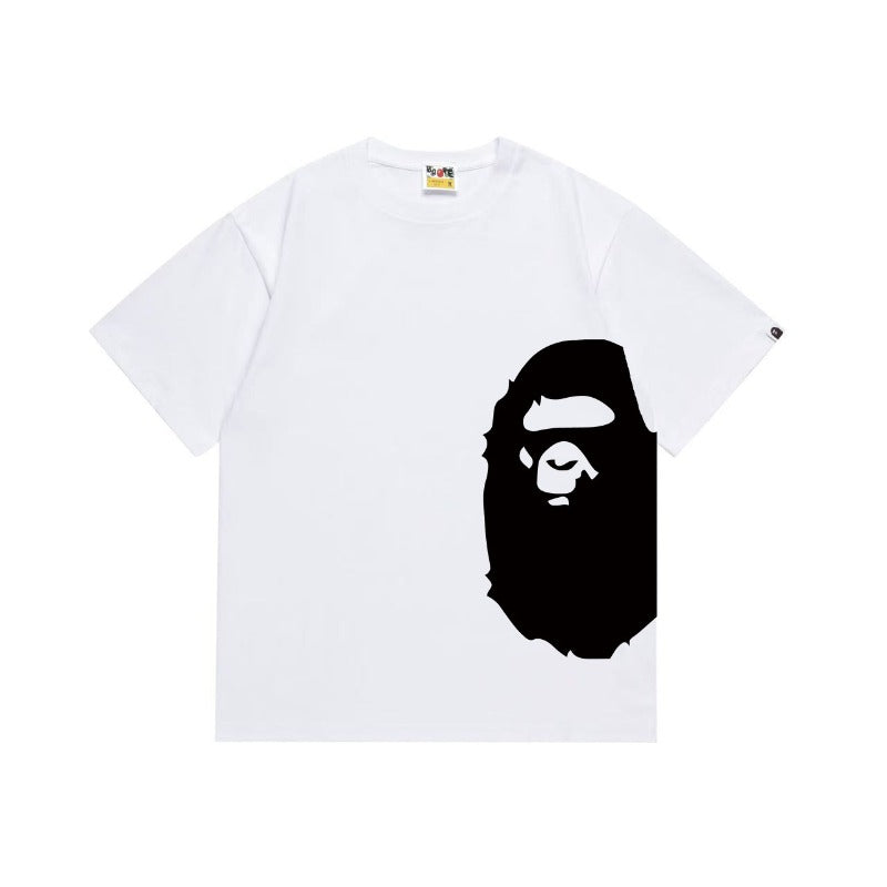 Bathing Shark and ape head print T Shirts NextBlock