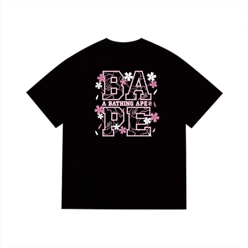 Bathing Shark and ape head print T Shirts NextBlock