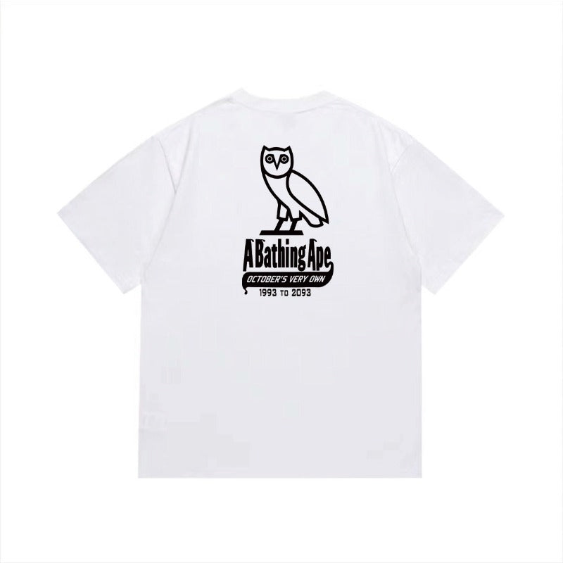 Bathing Shark and ape head print T Shirts NextBlock