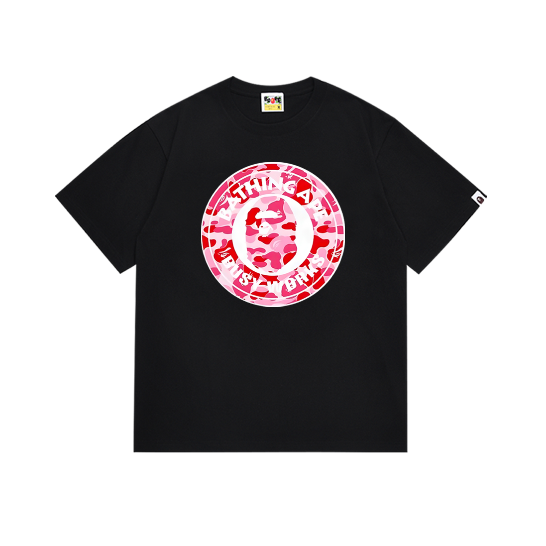 Bathing Shark and ape head print T-Shirt NextBlock