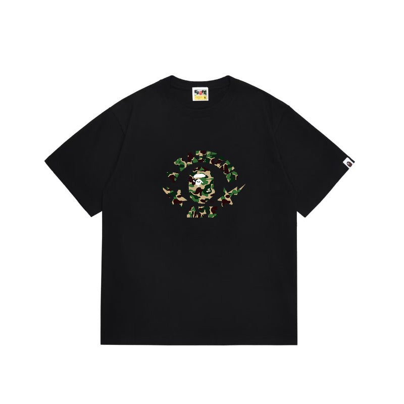 Bathing Shark and ape head print T Shirts NextBlock