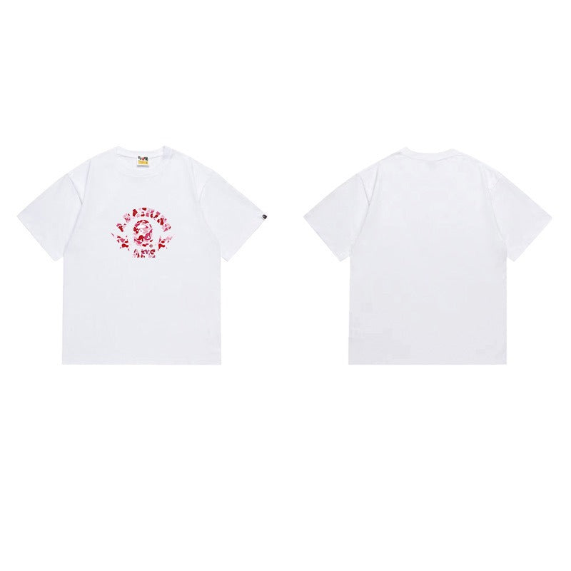 Bathing Shark and ape head print T Shirts NextBlock