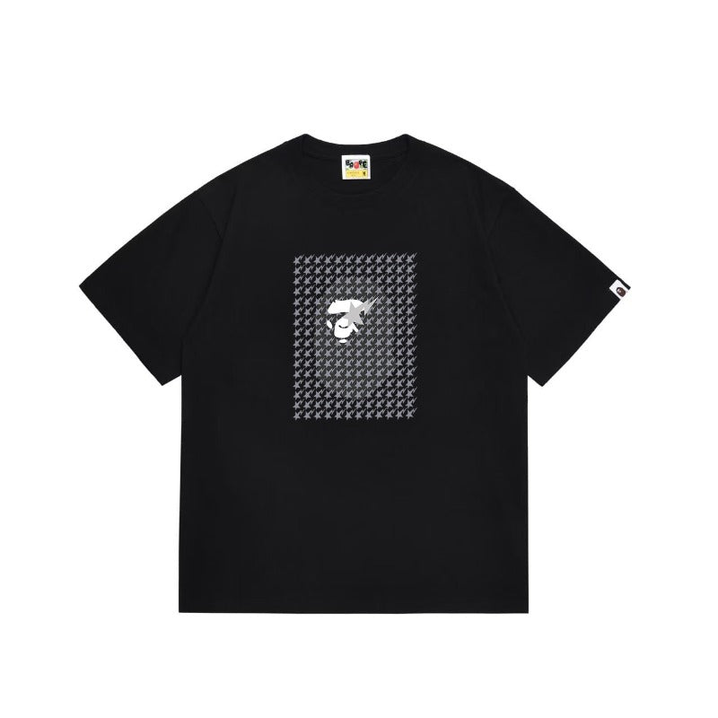 Bathing Shark and ape head print T Shirts NextBlock