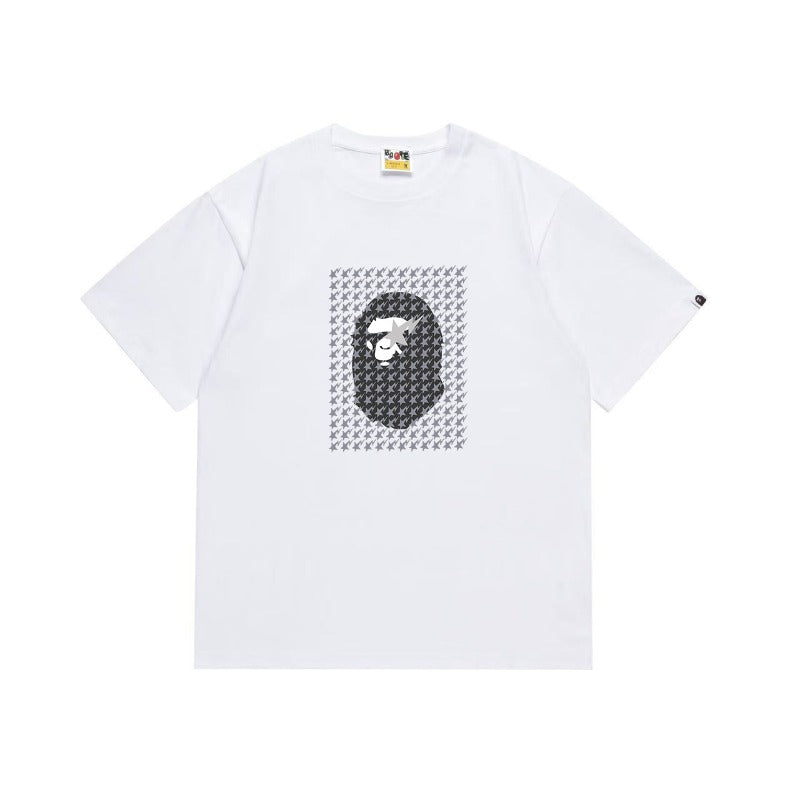 Bathing Shark and ape head print T Shirts NextBlock