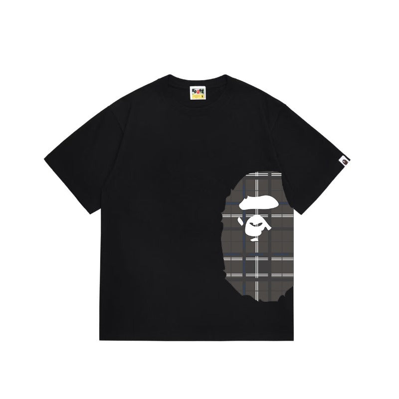 Bathing Shark and ape head print T Shirts NextBlock