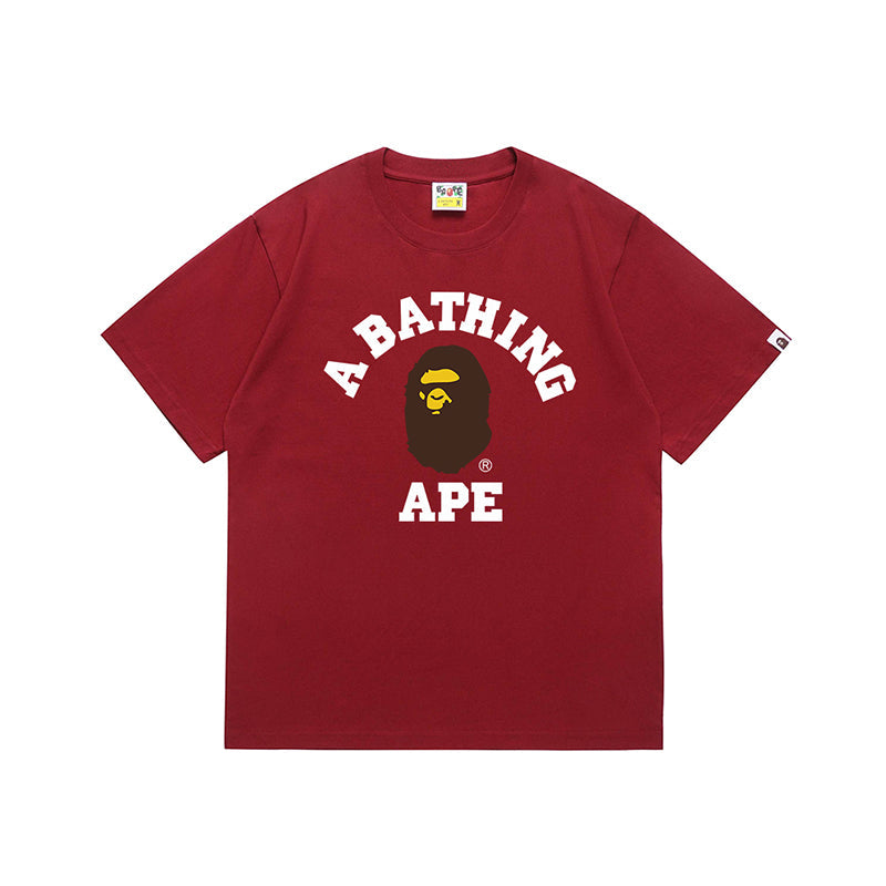 Bathing Shark and ape head print T Shirt NextBlock