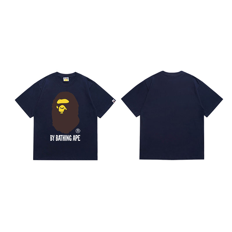 Bathing Shark and ape head print T Shirt NextBlock