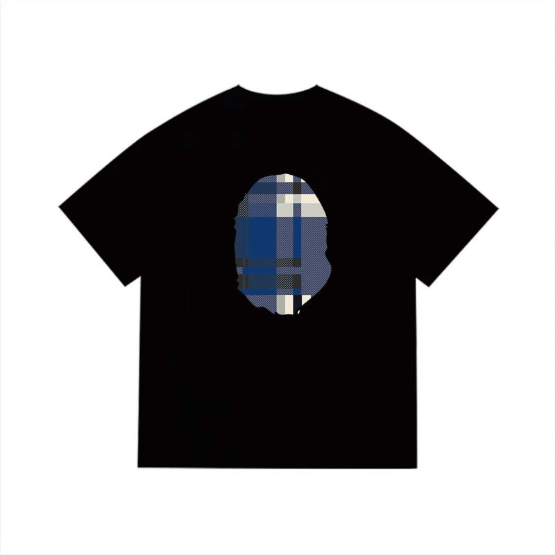Bathing Shark and ape head print T Shirts NextBlock