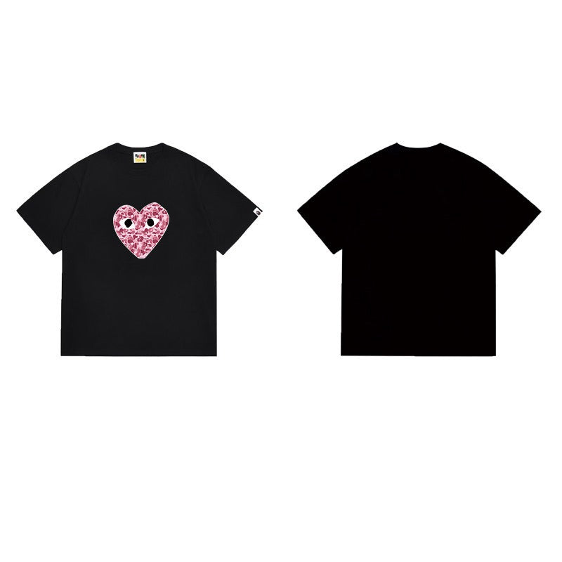 Bathing Shark and ape head print T Shirts NextBlock