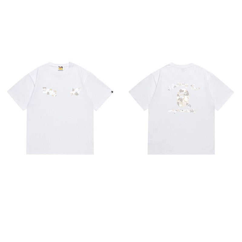 Bathing Shark and ape head print T Shirts NextBlock