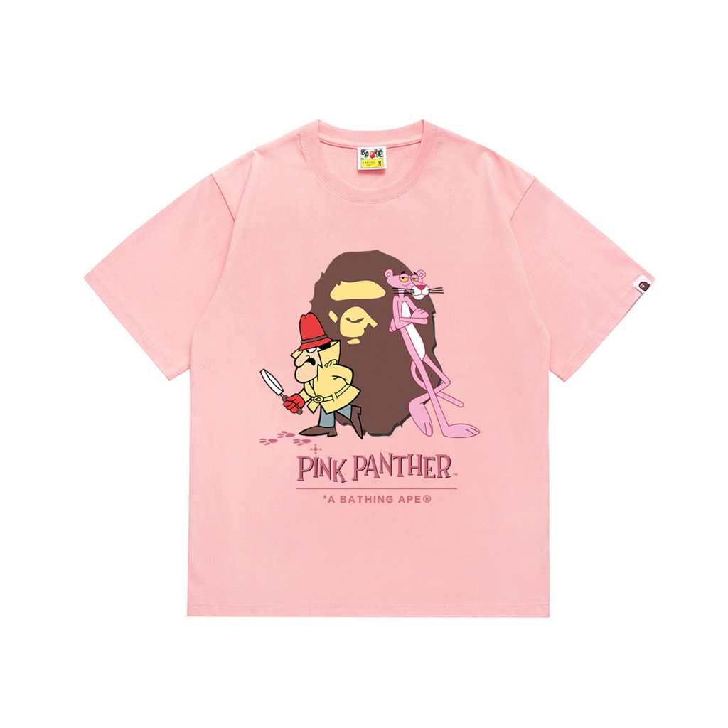 Bathing Shark and ape head print T-Shirt NextBlock