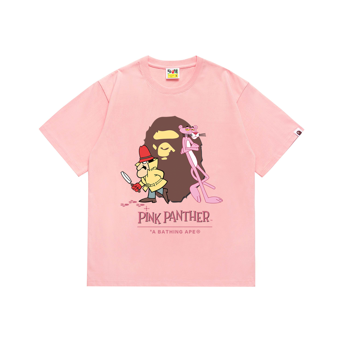 Bathing Shark and ape head print T-Shirt NextBlock