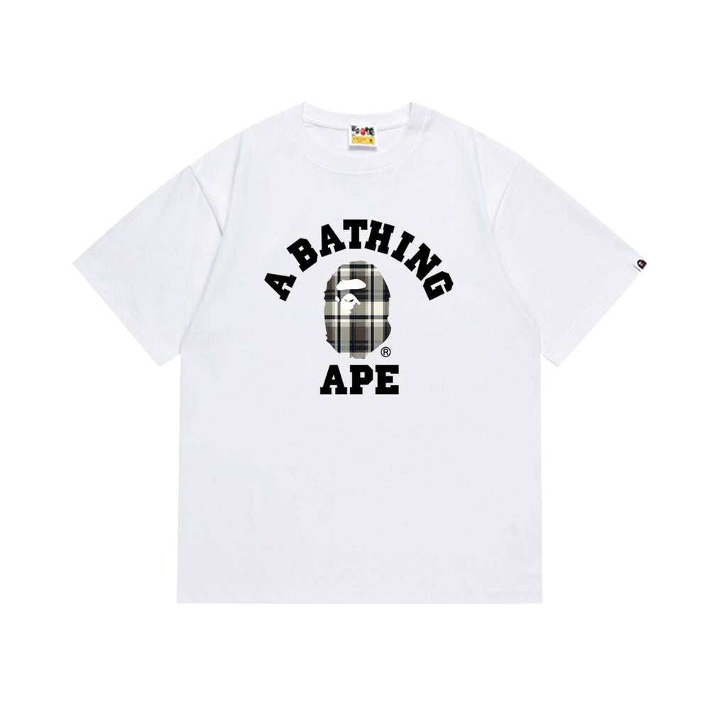Bathing Shark and ape head print T-Shirt NextBlock