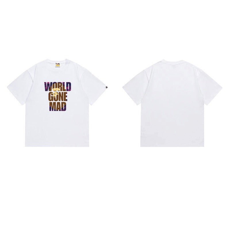 Bathing Shark and ape head print T Shirts NextBlock