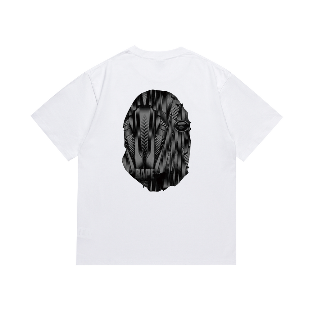 Bathing Shark and ape head print T Shirts NextBlock