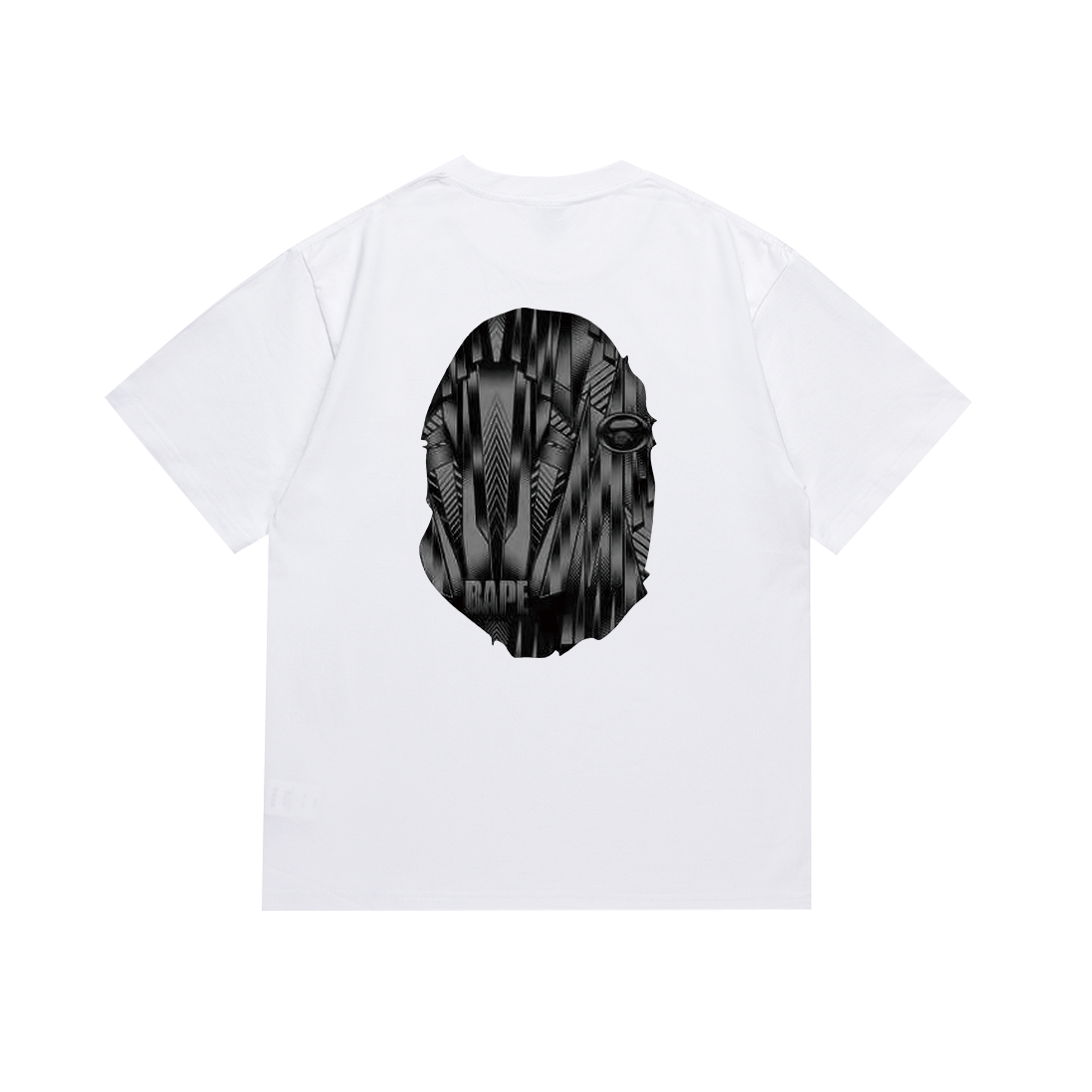 Bathing Shark and ape head print T Shirts NextBlock