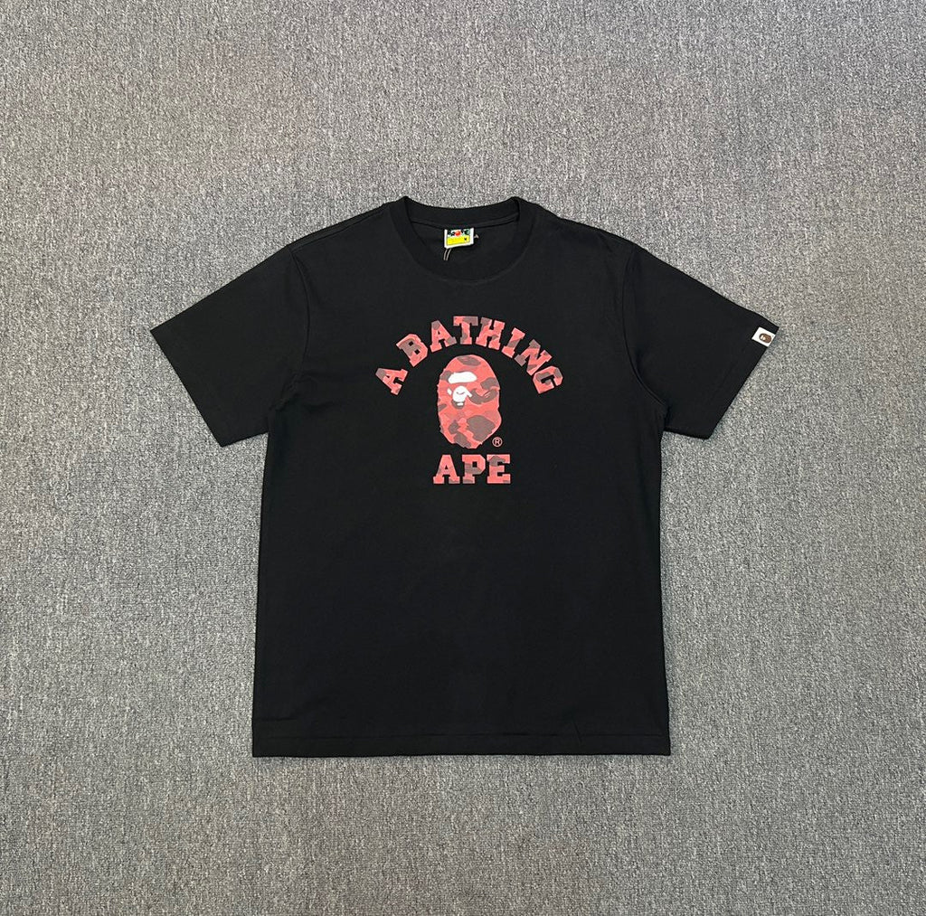 Bathing Shark and ape head print T-Shirt NextBlock