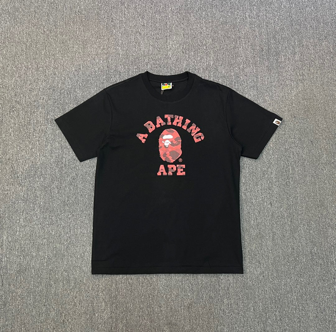 Bathing Shark and ape head print T-Shirt NextBlock