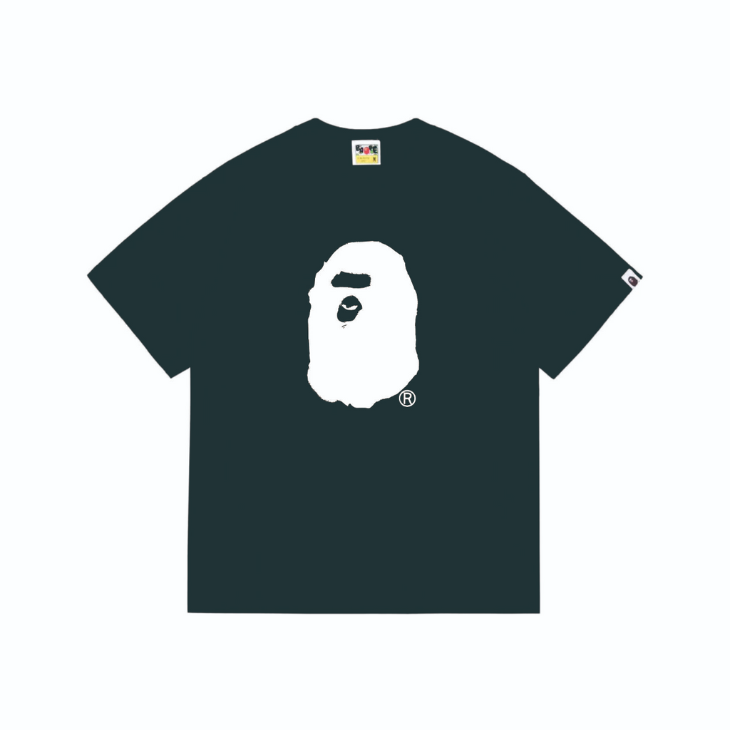 Bathing Shark and ape head print T-Shirt NextBlock