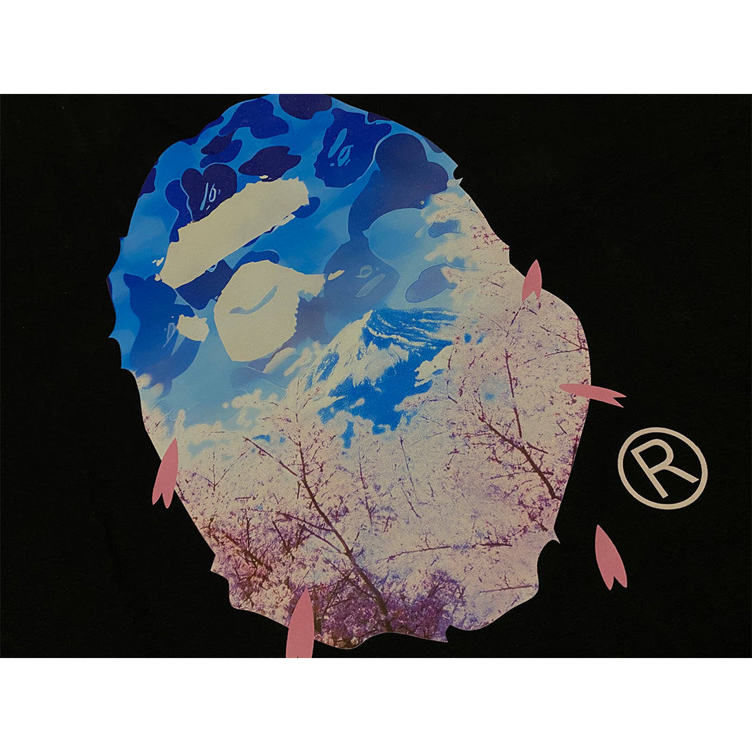 Bathing Shark and ape head print T Shirts NextBlock