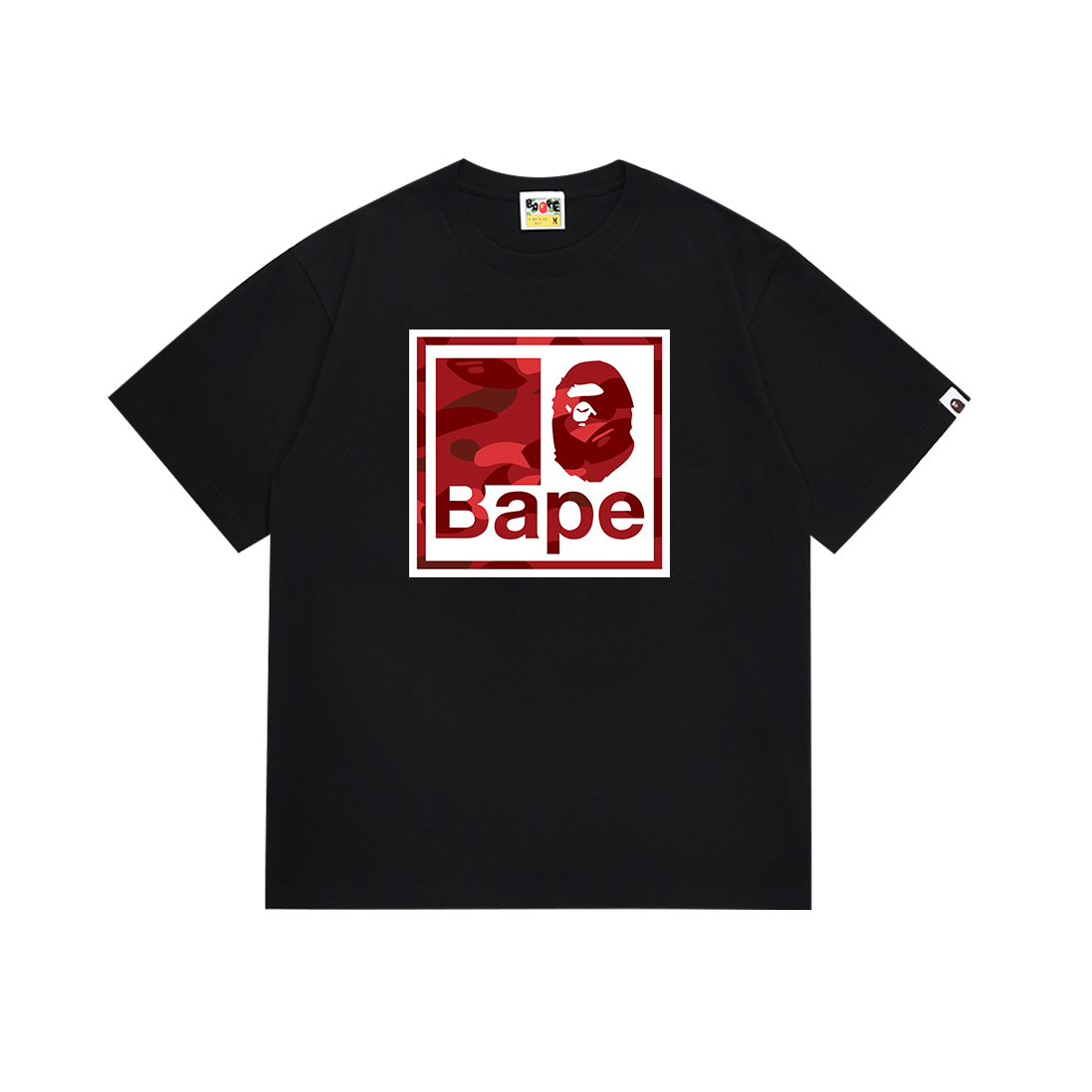 Bathing Shark and ape head print T Shirts NextBlock