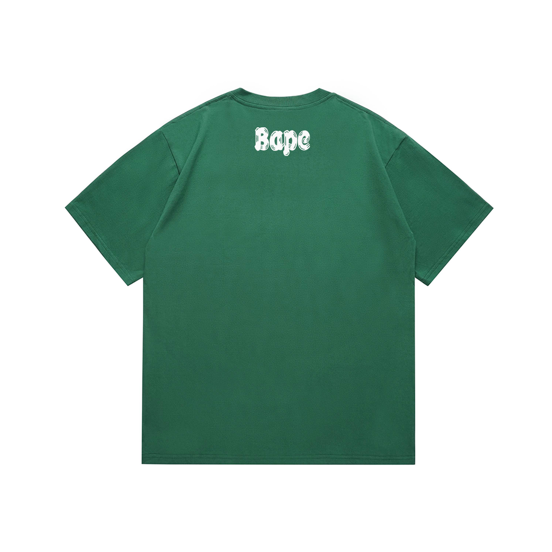 Bathing Shark and ape head print T-Shirt NextBlock