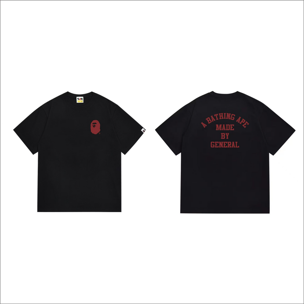 Bathing Shark and ape head print T-Shirt NextBlock