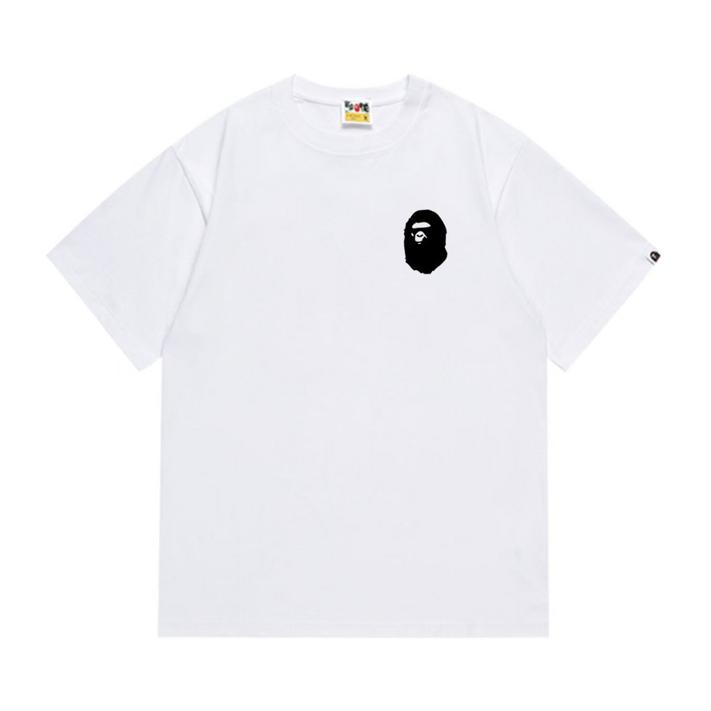 Bathing Shark and ape head print T-Shirt NextBlock