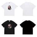 Bathing Shark and ape head print T Shirts NextBlock