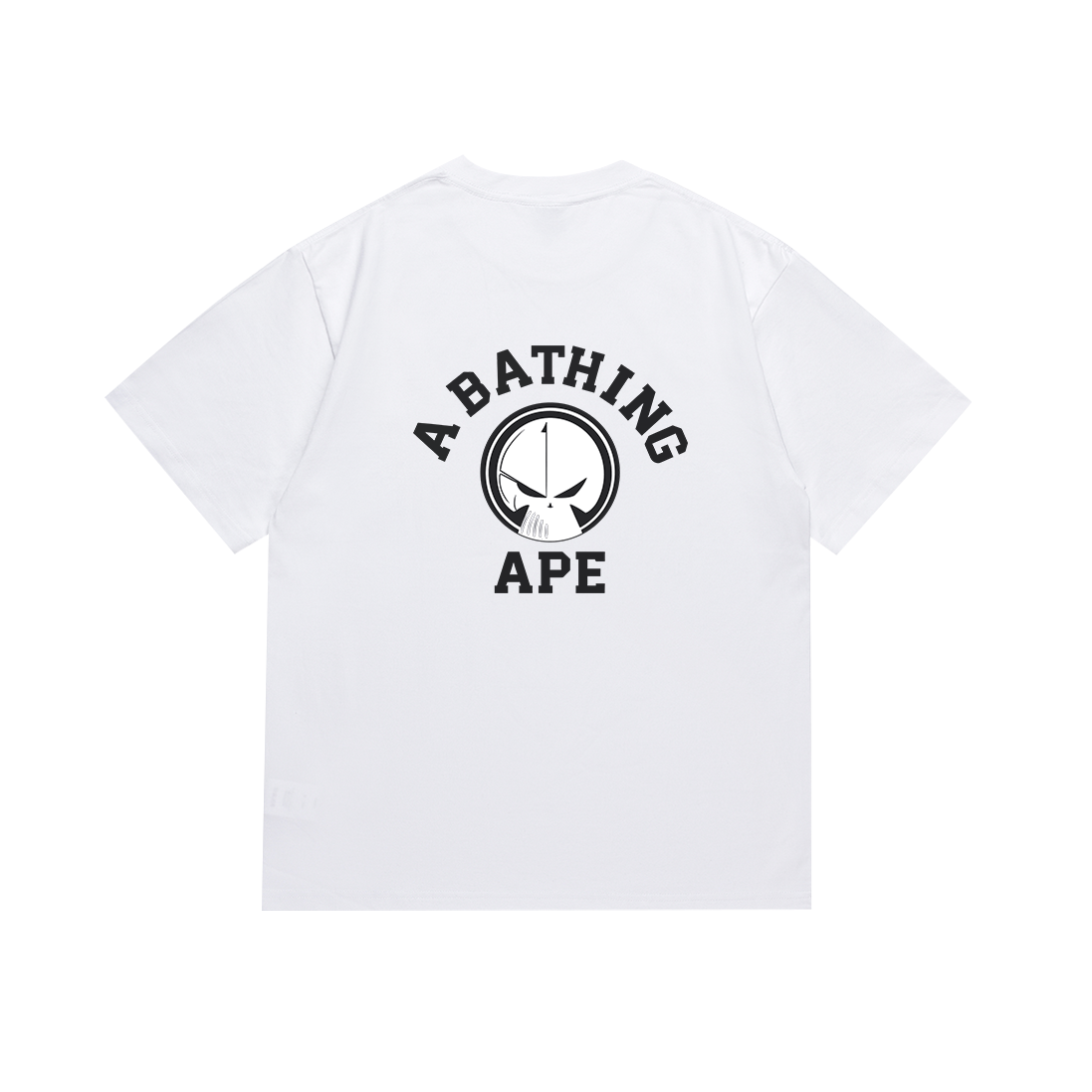 Bathing Shark and ape head print T-Shirt NextBlock