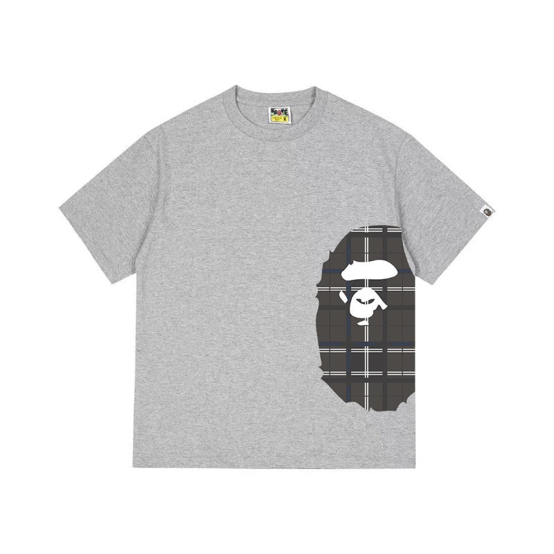 Bathing Shark and ape head print T Shirts NextBlock