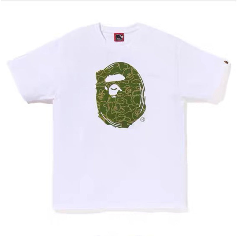 BAPE Bathing Shark and ape head print T Shirt NextBlock