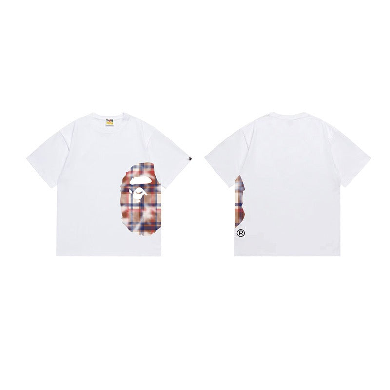 Bathing Shark and ape head print T Shirts NextBlock