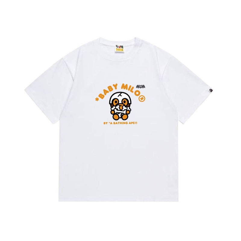 Bathing Shark and ape head print T Shirts NextBlock