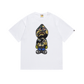 Bathing Shark and ape head print T-Shirt NextBlock