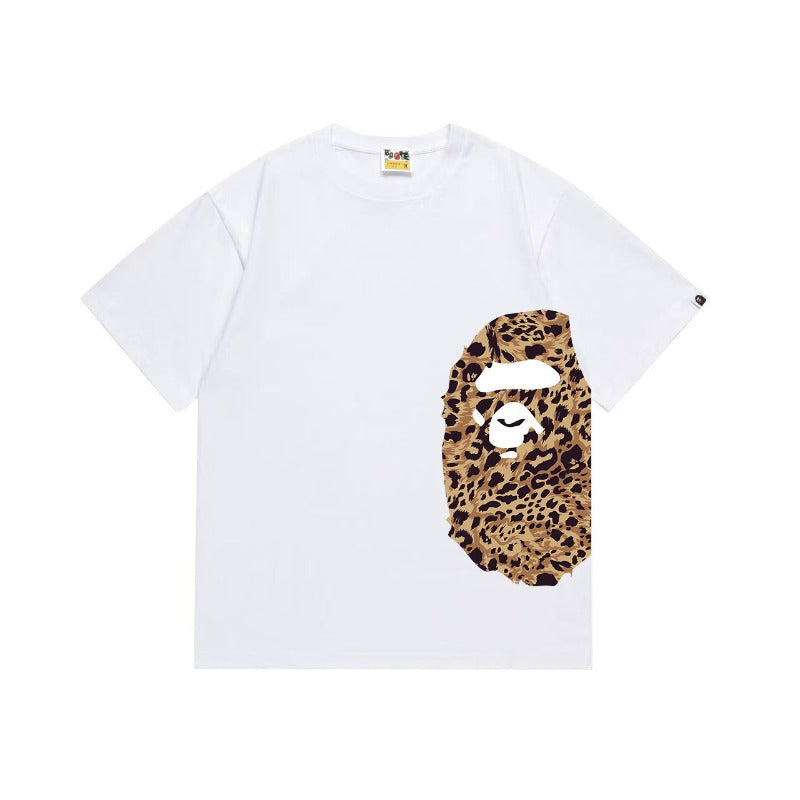 Bathing Shark and ape head print T Shirts NextBlock