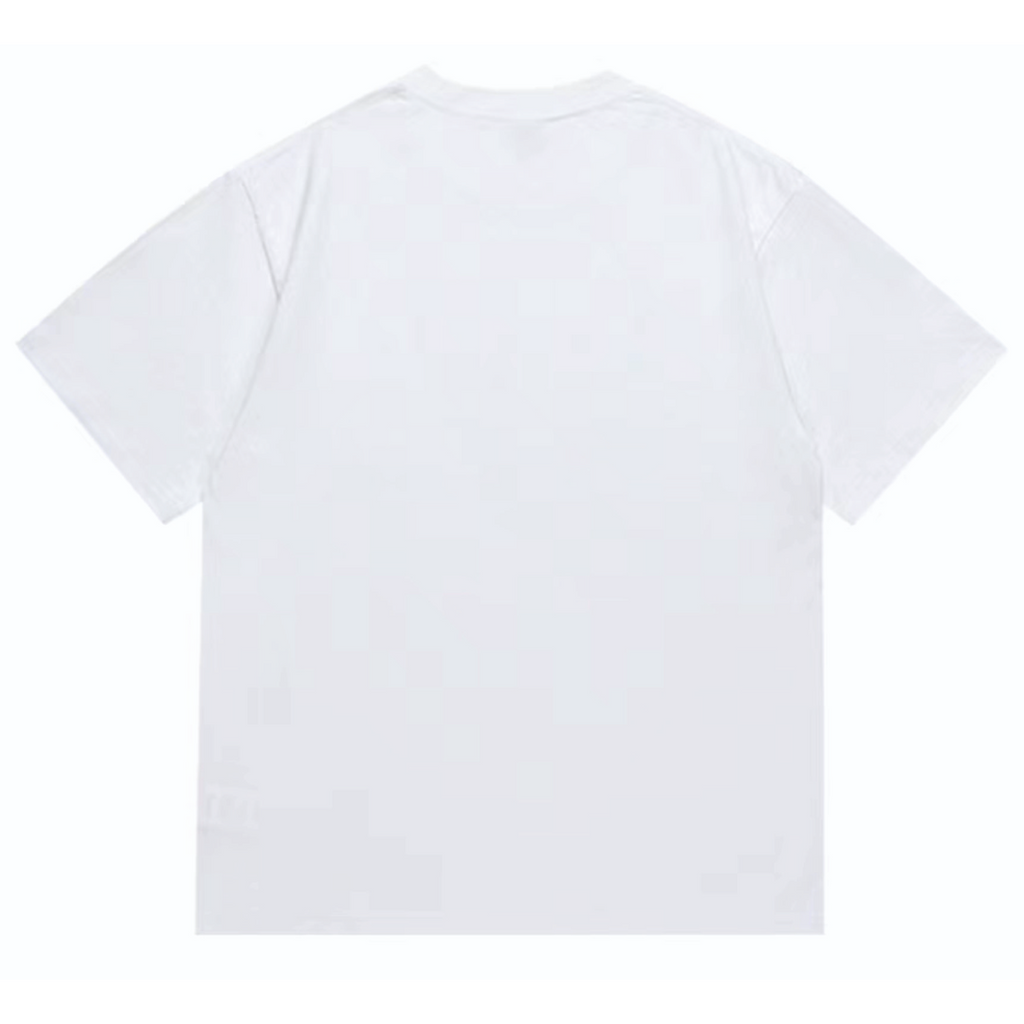 Bathing Shark and ape head print T-Shirt NextBlock